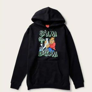 Hoodie LARGE Salim the Dream Black Funny Smoking NEW